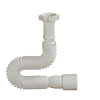 Гофрированная труба с нак.гайкой 1 1/4" х 40/50 мм , Lmax-850мм