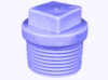 Пробка резьбовая PP-R 1/2" короткая (СИН.), HP Trend, Чехия