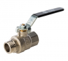 Кран шаровой DN 15 1/2" ВР/НР, рычаг, лат.никел., STOUT