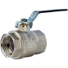 Кран шаровой DN 32 1 1/4" ВР/ВР, рычаг, лат.никел., STOUT