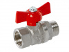 Кран шаровой DN 20 3/4" ВР/НР, бабочка, лат.никел., ГАЛЛОП Стандарт 231