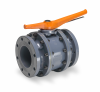 Кран шаровой ПВХ160 фланцевый, с триггером, PTFE/EPDM, Hidroten, Испания 1011883