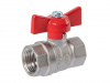Кран шаровой DN 20 3/4" ВР/ВР, бабочка, лат.никел., ГАЛЛОП Стандарт 230