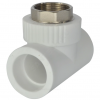Тройник с метал.(латунь).внутр.резьбой PP-R 50х1 1/2" (белый), RTP, Россия
