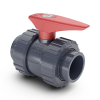 Кран шаровой ПВХ110 под клей, PTFE/EPDM, Hidroten, Испания 1011196