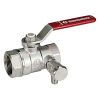 Кран шаровой DN 15 1/2" ВР/ВР, со спускным клапаном, рычаг, лат.хром., Giacomini 