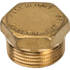 Заглушка нар. резьба  3/4", латунь без покрытия STOUT
