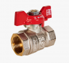 Кран шаровой DN 15 1/2" ВР/ВР, бабочка, лат.никел., Rommer