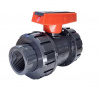 Кран шаровой ПВХ     1/2" с внутр.резьбой, PTFE/EPDM, ERA, Китай UTB01
