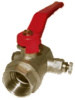 Кран шаровой DN 15 1/2" ВР/ВР, со спускным клапаном, рычаг, лат.никел., SGL Prof