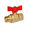 Кран шаровой DN 20 3/4" ВР/НР, бабочка, лат., ГАЛЛОП Крепыш 331