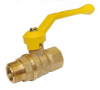 Кран шаровой газ. DN 15 1/2" ВР/НР, рычаг, лат., ГАЛЛОП Стандарт 221