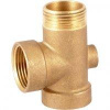 Четырехвыводной штуцер JEMIX, G1+2g1+g1/4", L=70 мм (латунь)