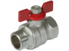 Кран шаровой DN 20 3/4" ВР/НР, бабочка, лат.никел., ARCO SENA