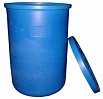  Бочка пластиковая объем 130л, 490х740мм, (DxH), Dгорл.-490мм, цвет синий