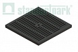 Решетка пластиковая ячеистая, цвет черный, к дождеприемнику 300х300, класс А15 (до 1,5 т), PolyMax Basic