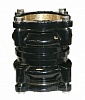  Муфта соединительная ДРК (PN16) для пластиковых труб (ПЭ/ПВХ) Dнар. 63 мм., черный